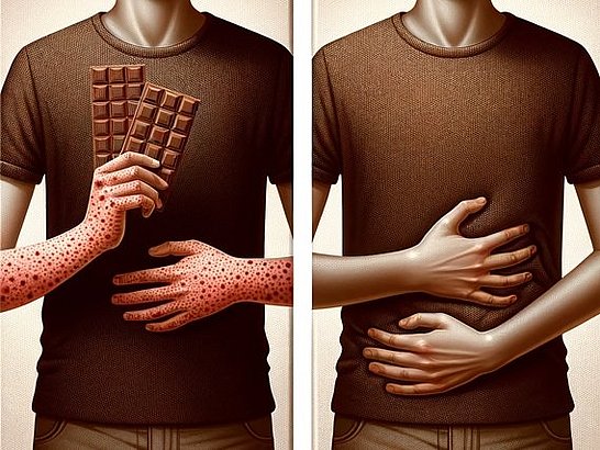 Distinguir entre la alergia al chocolate y la intolerancia al mismo